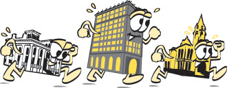 Running Buildings logo